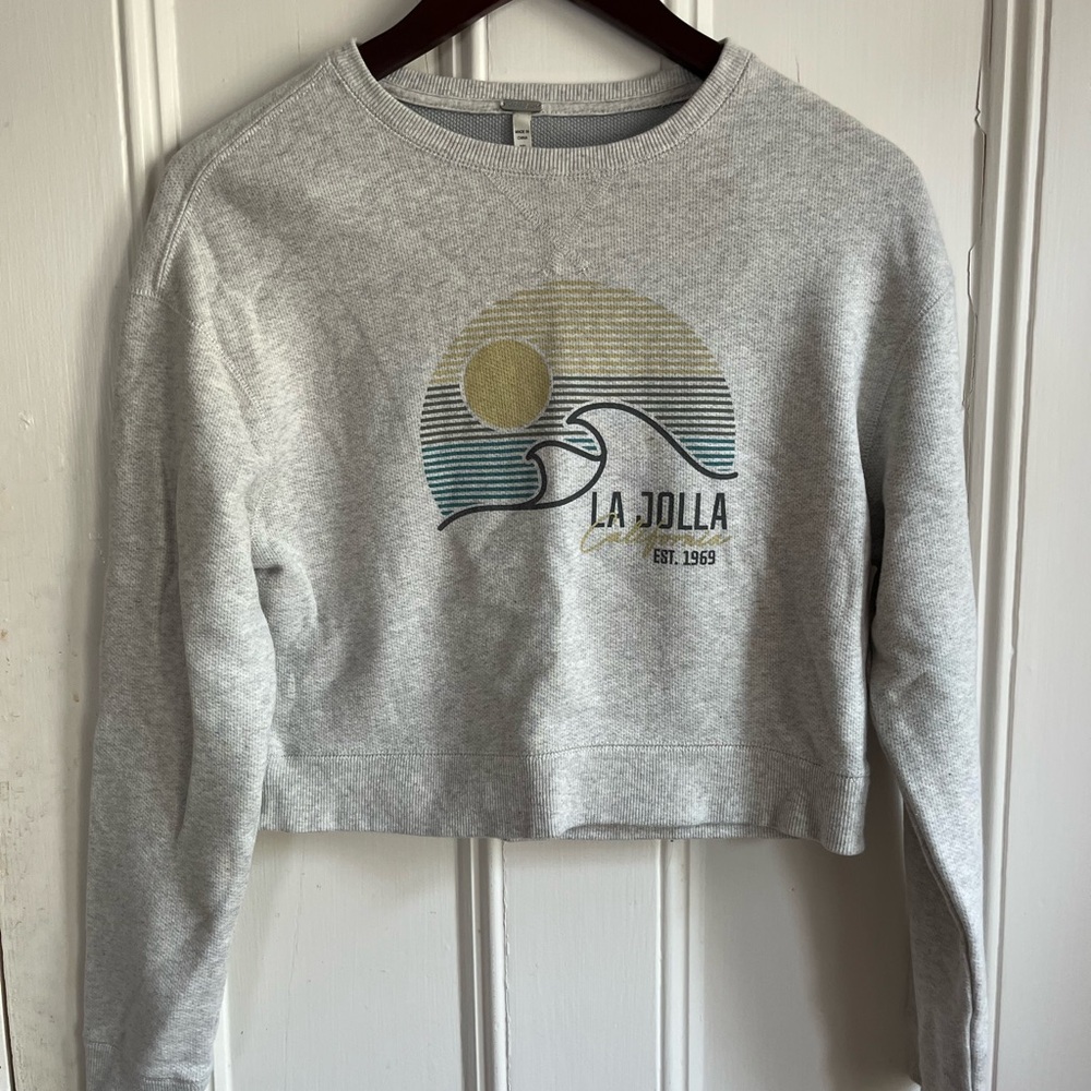 Gray La Jolla Graphic Women's Sweatshirt